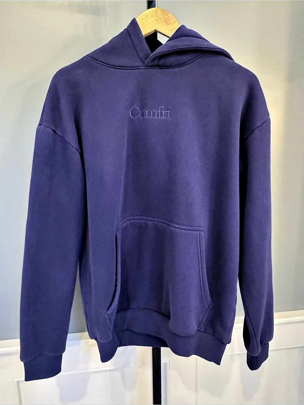 Comfrt Signature Oversized Hoodie Purple Blue Unisex Small